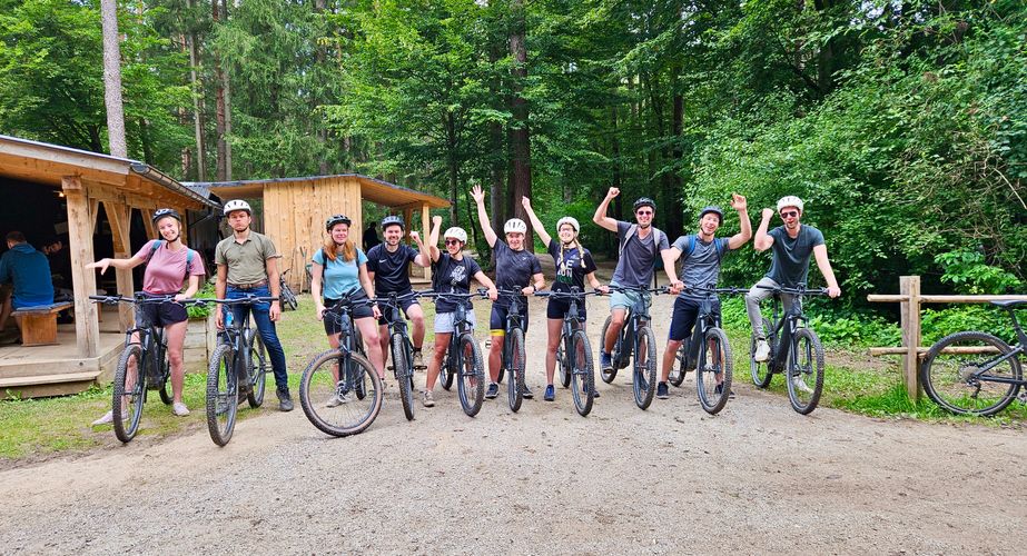 Klaar voor de fietsexcursie Klaar voor de fietsexcursie